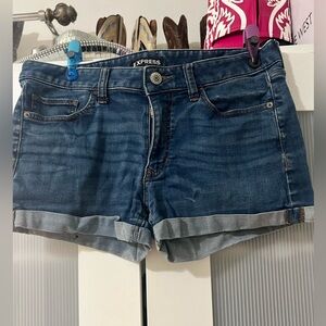 Express Women's Blue Jean Shorts